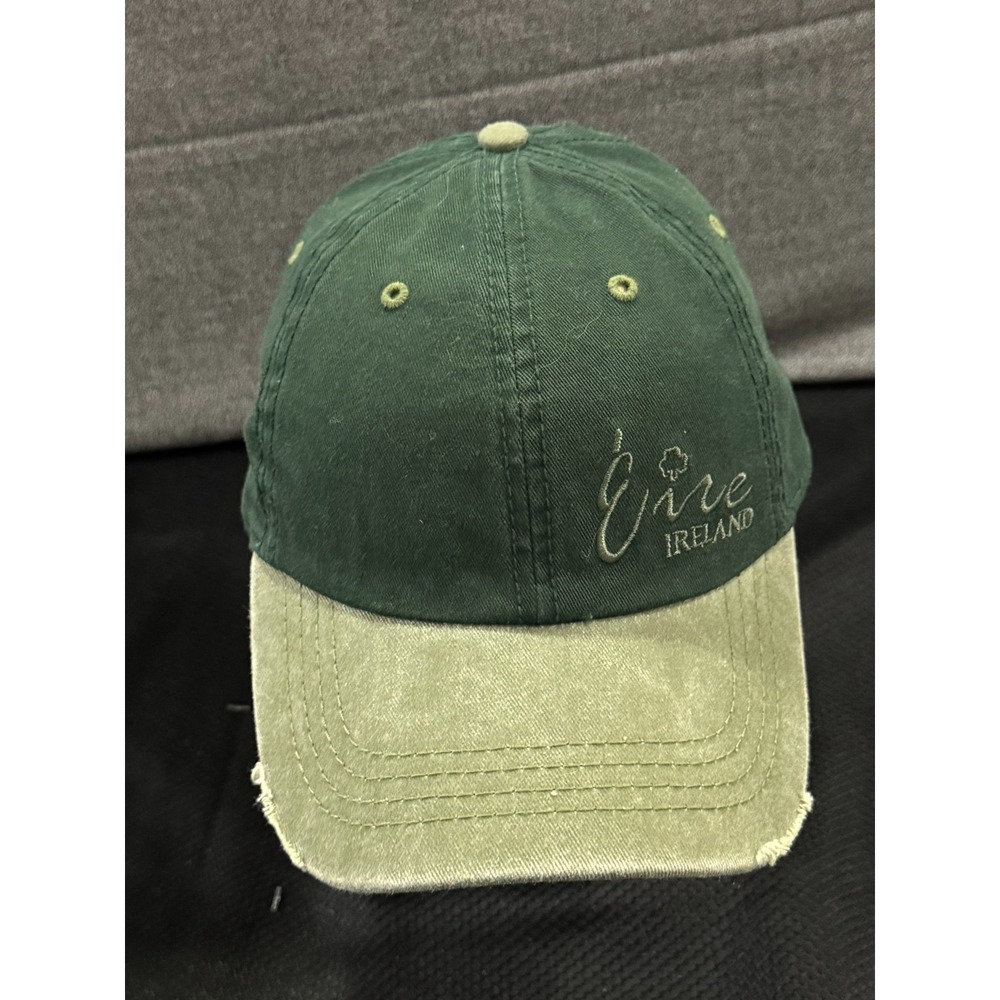 Croker Baseball Cap Men's One Size Green Eire Ireland Logo Adjustable Strap Hat